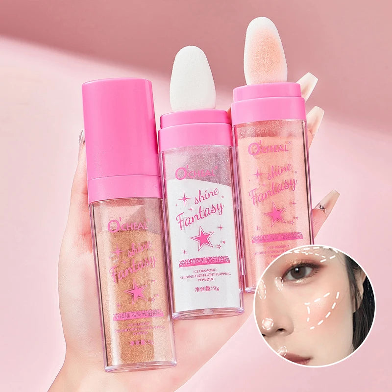 Fairy Highlight Pat Powder Brightening Pearlescent Full Body Contouring Powder Natural Three-Dimensional Contouring