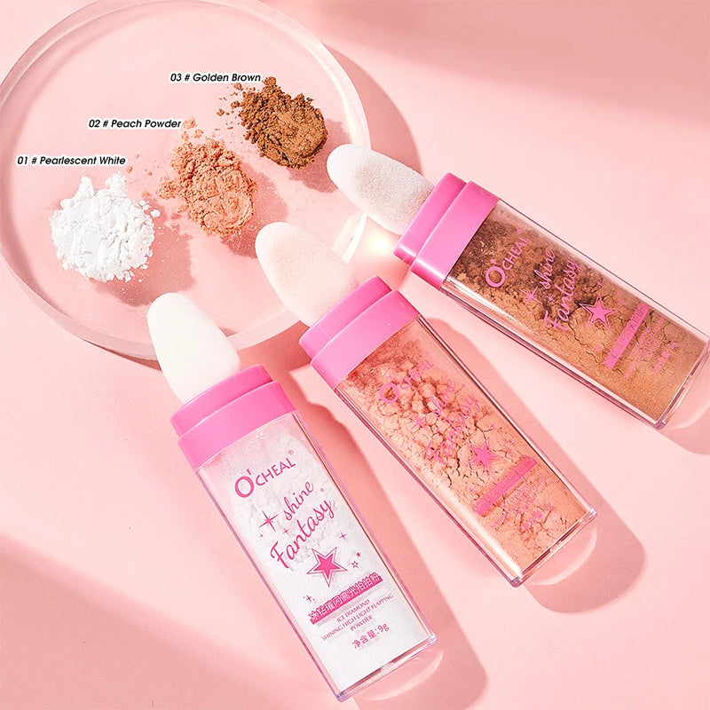 Fairy Highlight Pat Powder Brightening Pearlescent Full Body Contouring Powder Natural Three-Dimensional Contouring