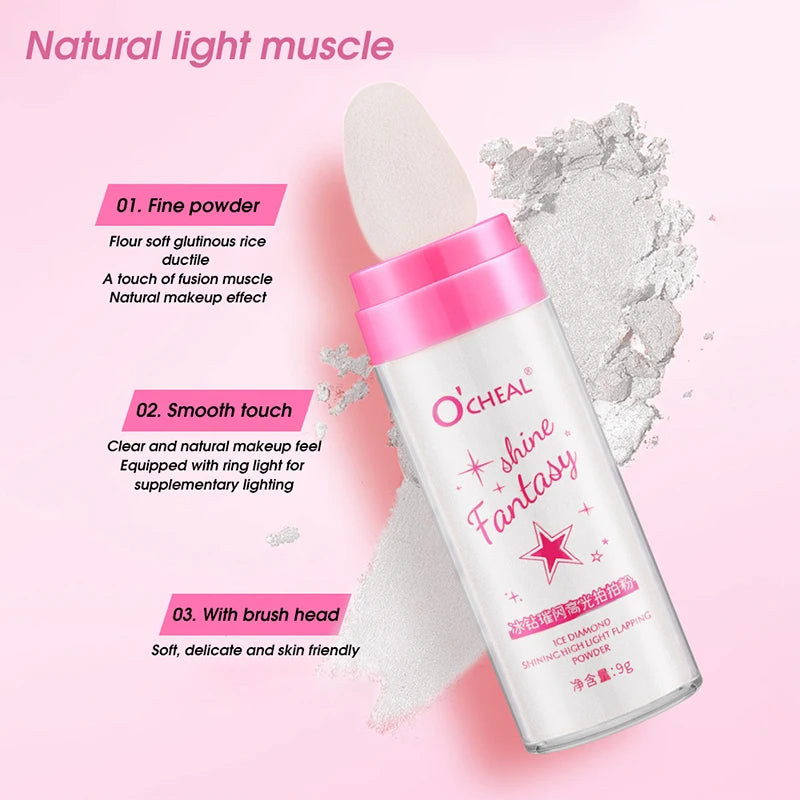 Fairy Highlight Pat Powder Brightening Pearlescent Full Body Contouring Powder Natural Three-Dimensional Contouring