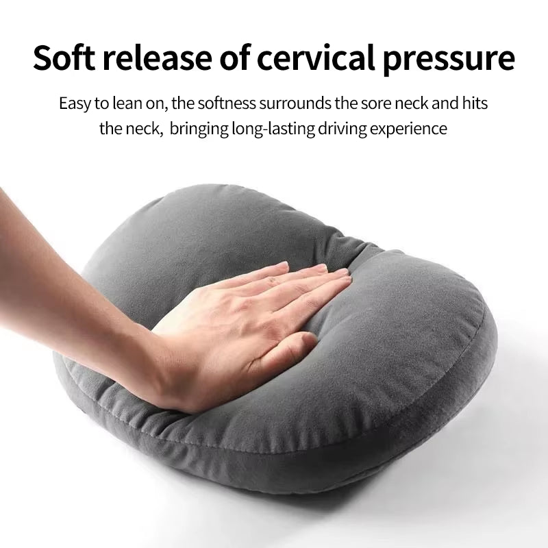 Car Neck Pillow Car Seat Headrest Pillow Auto Memory Cotton Protector Cushion for Universal Car Head Support for Gaming Chair